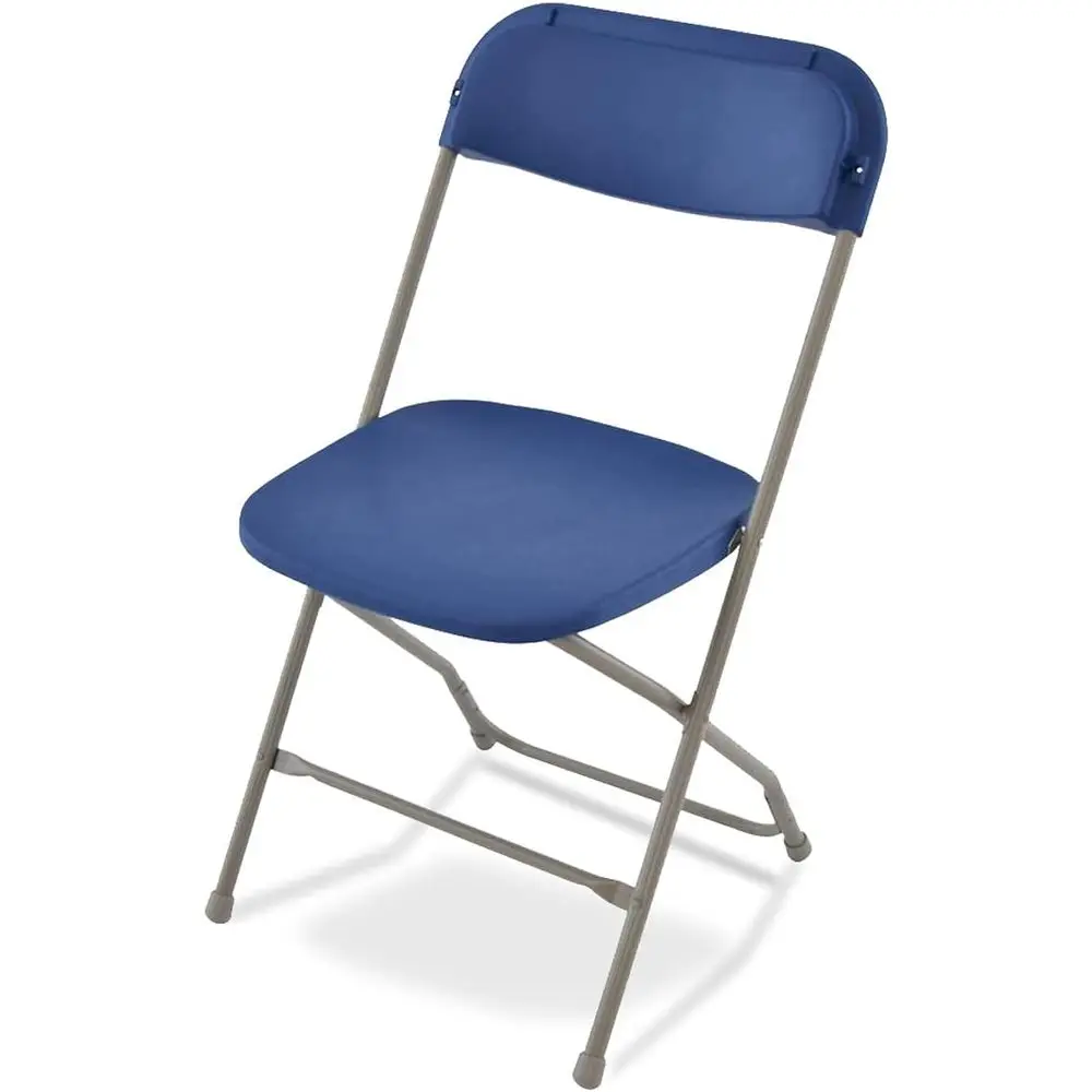 

Lightweight Blue Folding Outdoor Chairs - Durable Patio Furniture for Parties and Events - 10-Piece Set