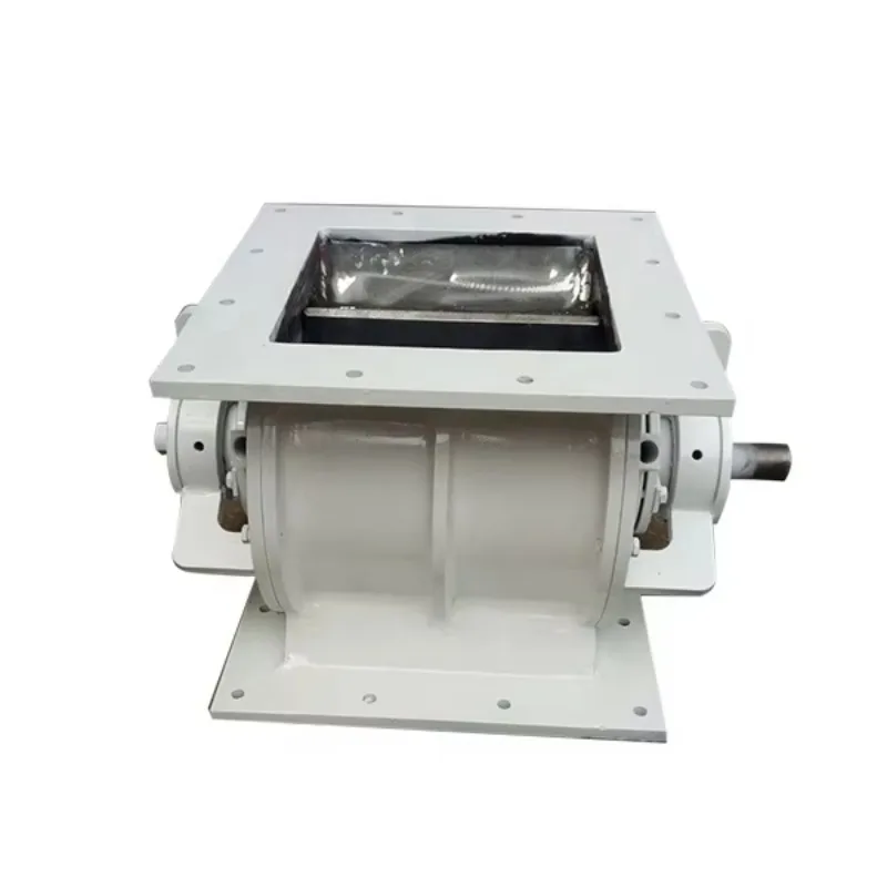 Flow Through Rotary Airlock Valve To Discharge Sugar Or Grains In Pneumatic Conveying System