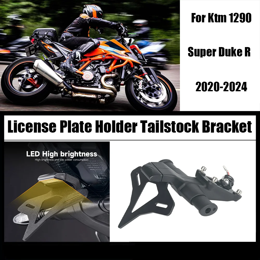 For 1290 Super Duke R 2020 2021 2022 2023 2024 Motorcycle Rear Short Tail Stock Tidy License Plate Holder Tailstock Bracket Kit