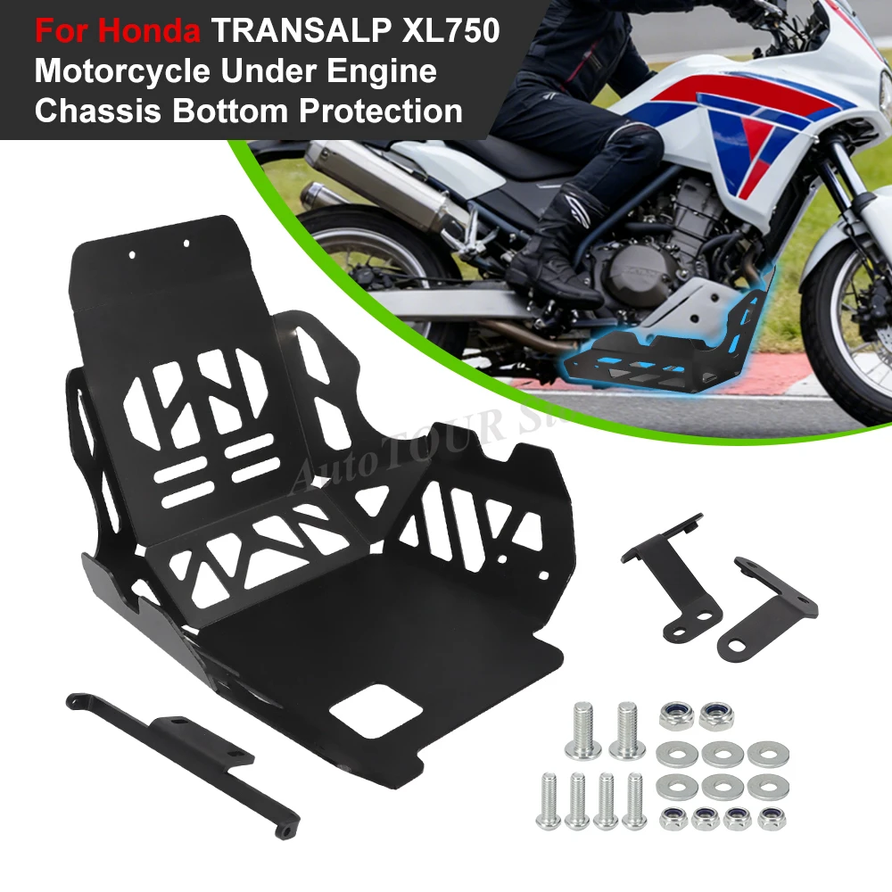 Für Honda TRANSALP XL 750 XL 750 Motorrad Unter Motor Chassis Boden Schutz Bauch Pan Skid Platte Abdeckung Schutz TRANSAL 750