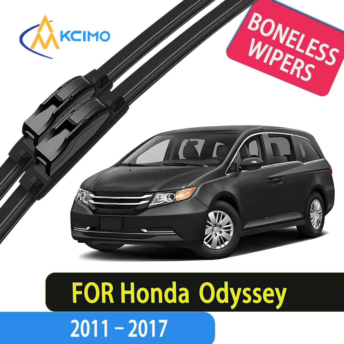 

2pcs Quality Windscreen Silent Black Car Rain Brush Suitable for Honda Odyssey (North America) RL5 2011-2017 Front Wipers Brush