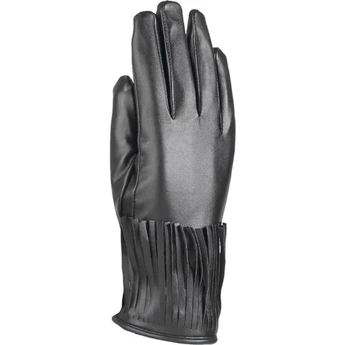 Syt Women 'S Faux Leather Gloves Black