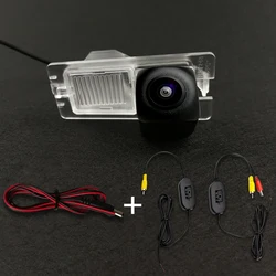 Cámara de marcha atrás de visión nocturna para coche, dispositivo de visión trasera, impermeable, para Ssangyong Rexton Kyron Korando Actyon, CCD, 4LED