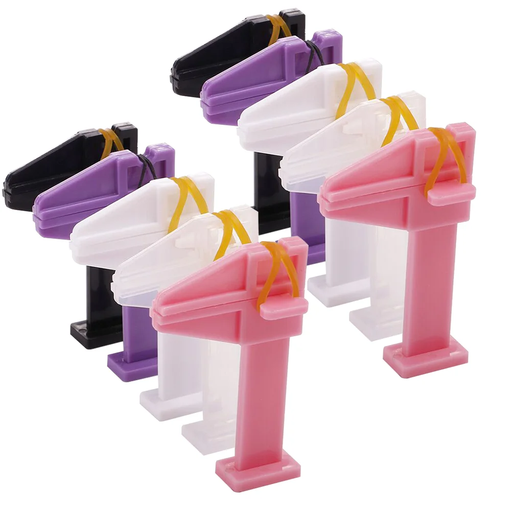 

10 Pcs Nail Polish Fixer Salon Supplies Holder Manicure Tool Positioning Clip Locating Abs Engineering Plastics