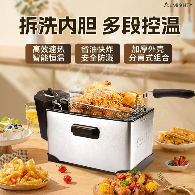 

Fully automatic electric frying pan. Household small. Multi-function. Commercial fried dough stick machine. Temperature control.