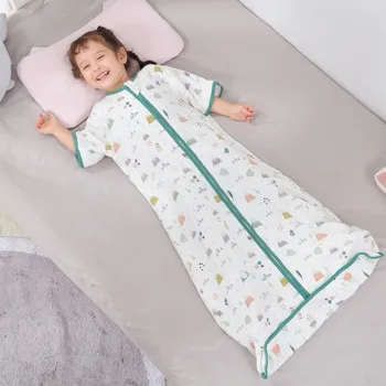 0-12 yıl pamuk Babi bebek sleedetachable ayrılabilir kollu erkek uyku tulumu kız bebek çocuk çocuk zarf bebek uyku tulumları