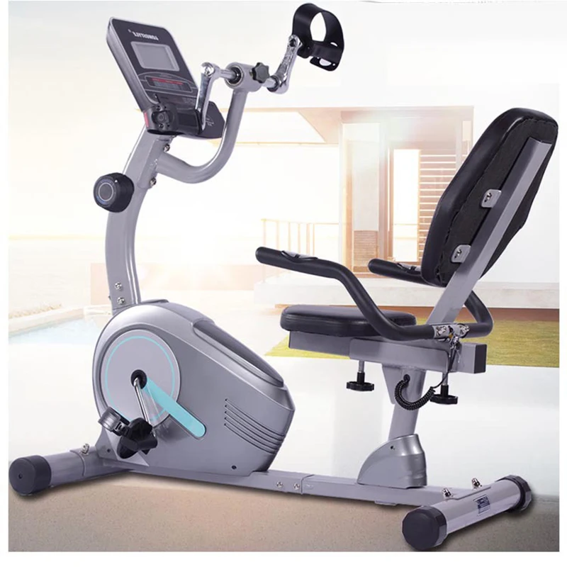 Dual Use of Limbs Hands and Feet Horizontal Fitness Bike, Middle Aged and Elderly People