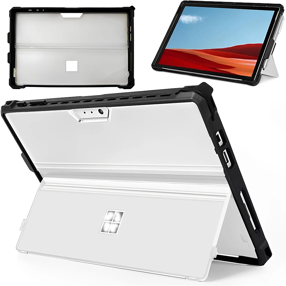Rugged Protective Cover for Microsoft Surface Pro 6/Pro 5/Pro 4 Protective Rugged Cover Case Compatible with Type Cover Keyboard