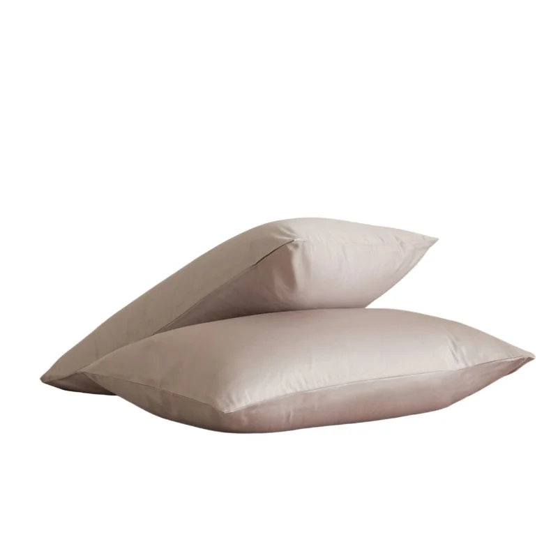 Long staple cotton plush solid color single pillowcase protector cover comes in one piece