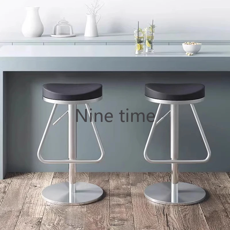 

High Kitchen Stools Mid-century Chair Manicure Bar Modern Design Chairs Ergonomic Height Adjustable Designer Banqueta Game Cafe