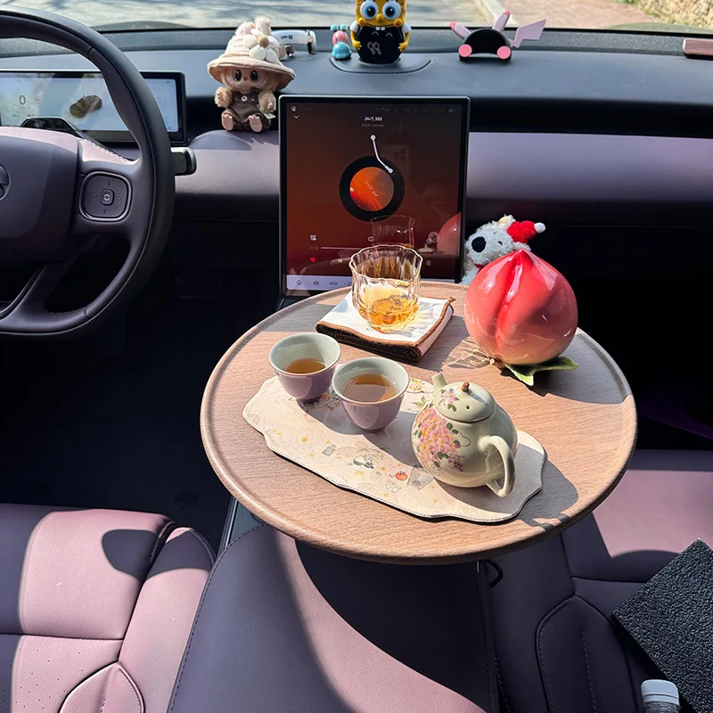 Multifunctional Car Cup Holder Tray Auto Table for Food Drink Storage