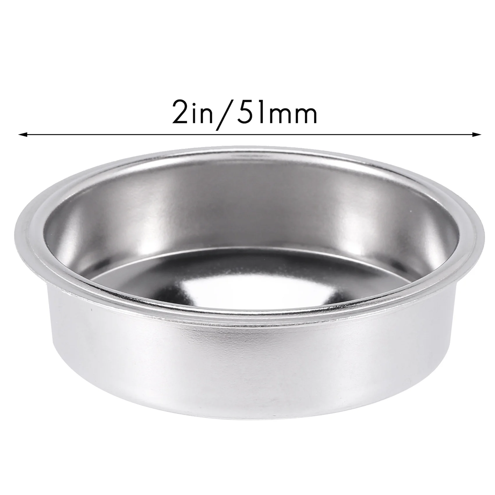 Coffee Filter,51mm Stainless Steel Coffee Filter Cup Basket,Non-Pressure Coffee Maker Filters,Coffee Machine Accessory B