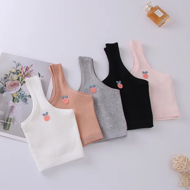 Primary School Students Developmental Underwear Bra Big Children Small Vest Girls Bra Cotton Junior High School Students Bra