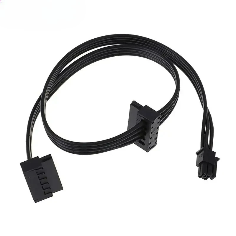 1Pc 45CM Cable MINI 4 Pin Turn 2 SATA Power Supply For Main Board Interface Small 4Pin To Two SATA SSD Power Supply Cable