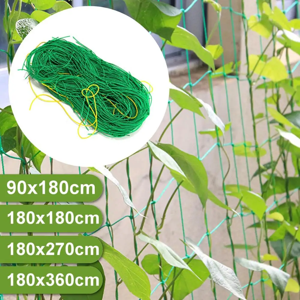 

4 Sizes Garden Green Nylon Trellises Nets Plant Climbing Support Grow Fence