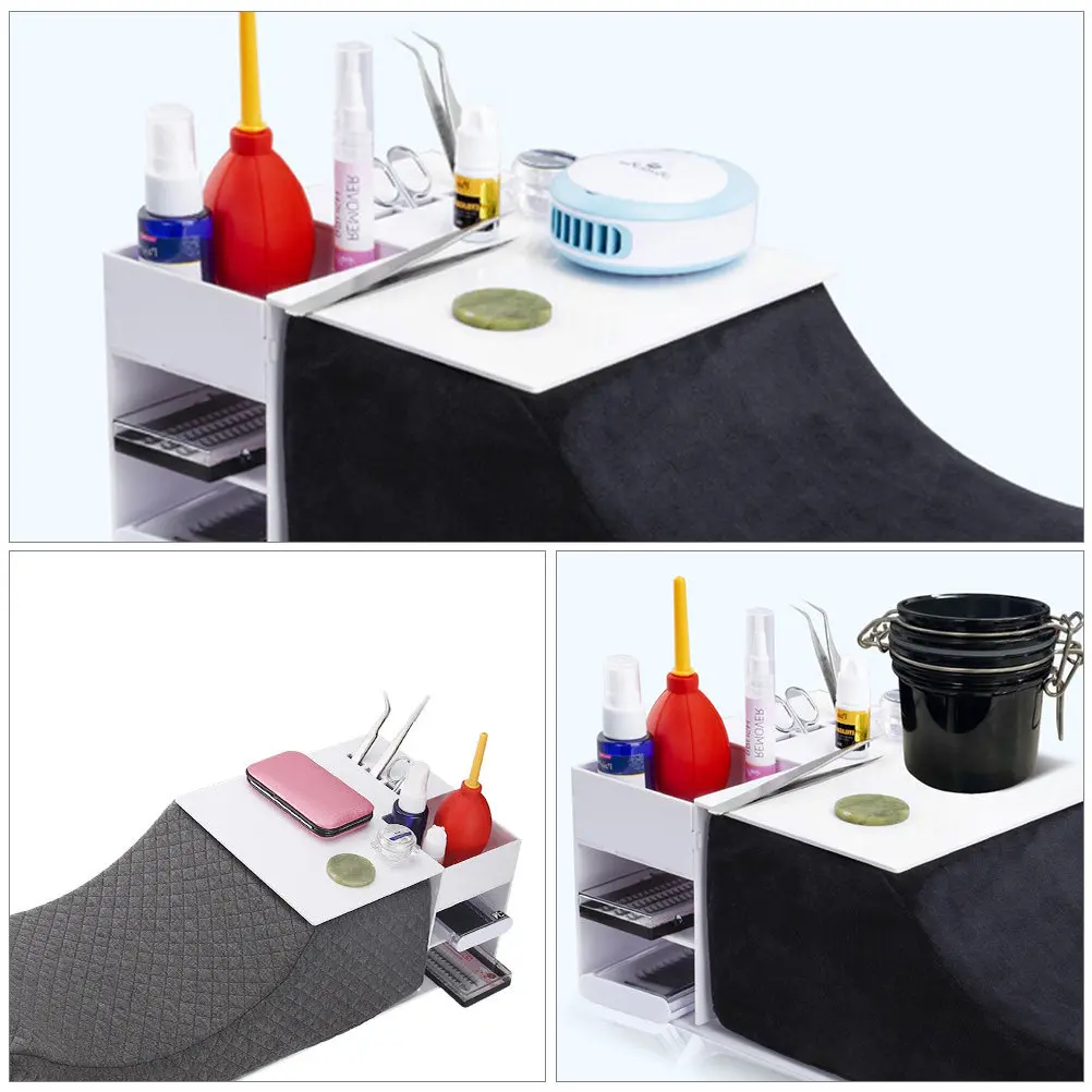 

1Pcs Eyelash Grafting Console White Acrylic Storage Rack Makeup Tool Holder Salon Supply Storage Rack Eyelash Grafting Console