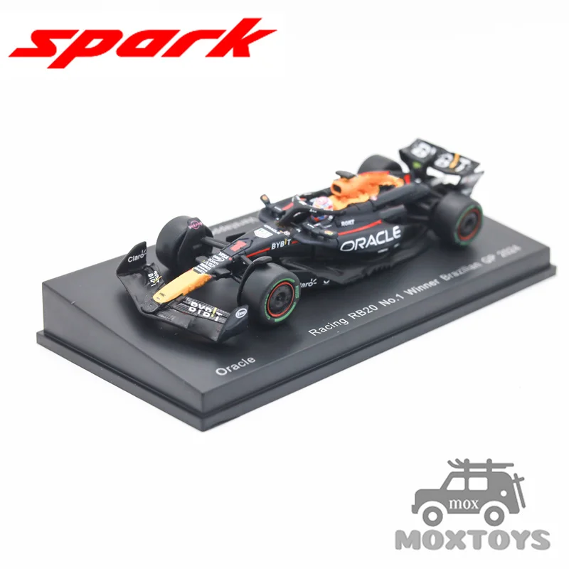 

Spark 1:64 Oracle Racing RB20 No.1 Winner Brazillian GP 2024 Max Diecast Model Car