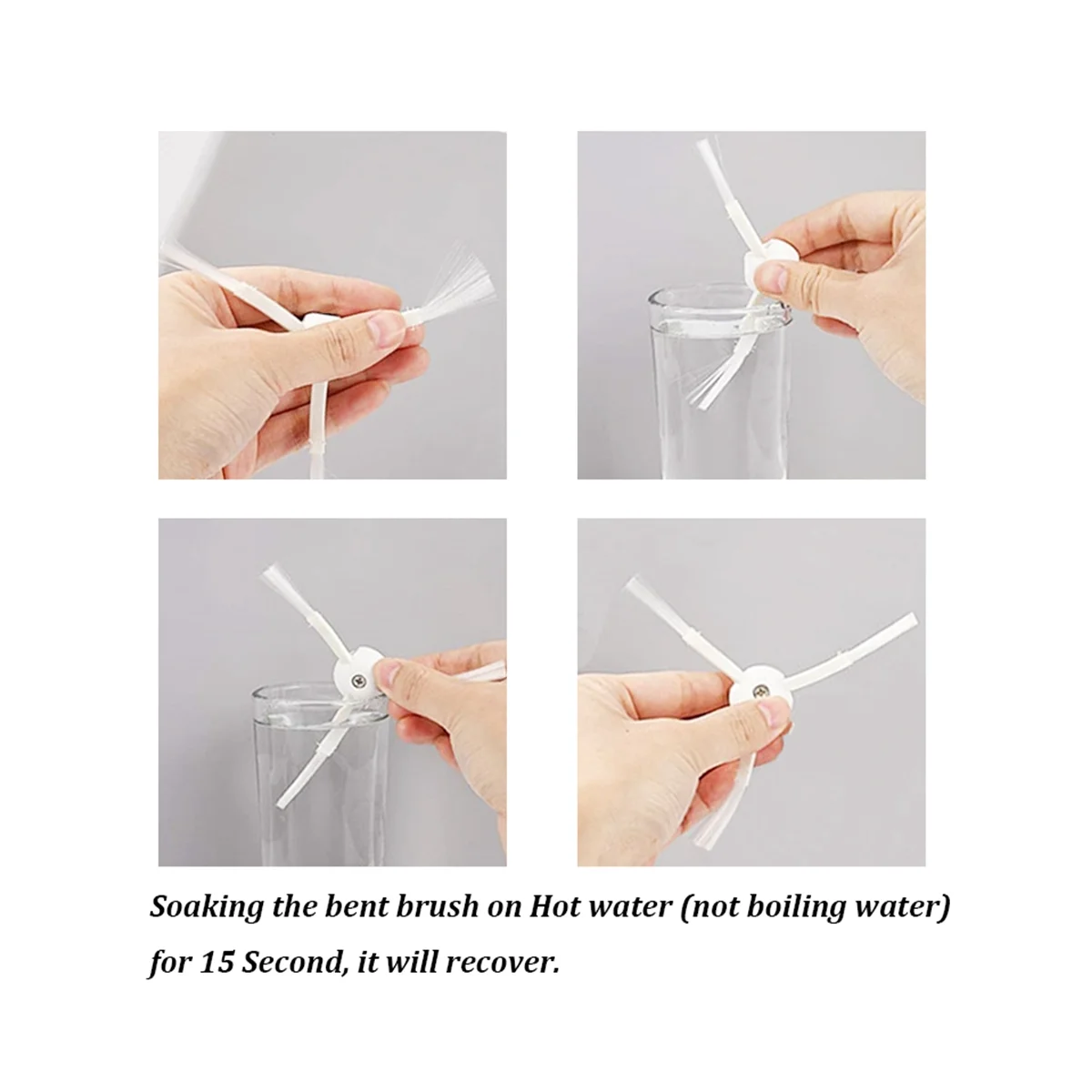 แปรงด้านข้าง + แผ่นกรอง HEPA + แปรงลูกกลิ้งสําหรับหุ่นยนต์รุ่น 1/2 สําหรับชิ้นส่วนเครื่องดูดฝุ่น S50 S55