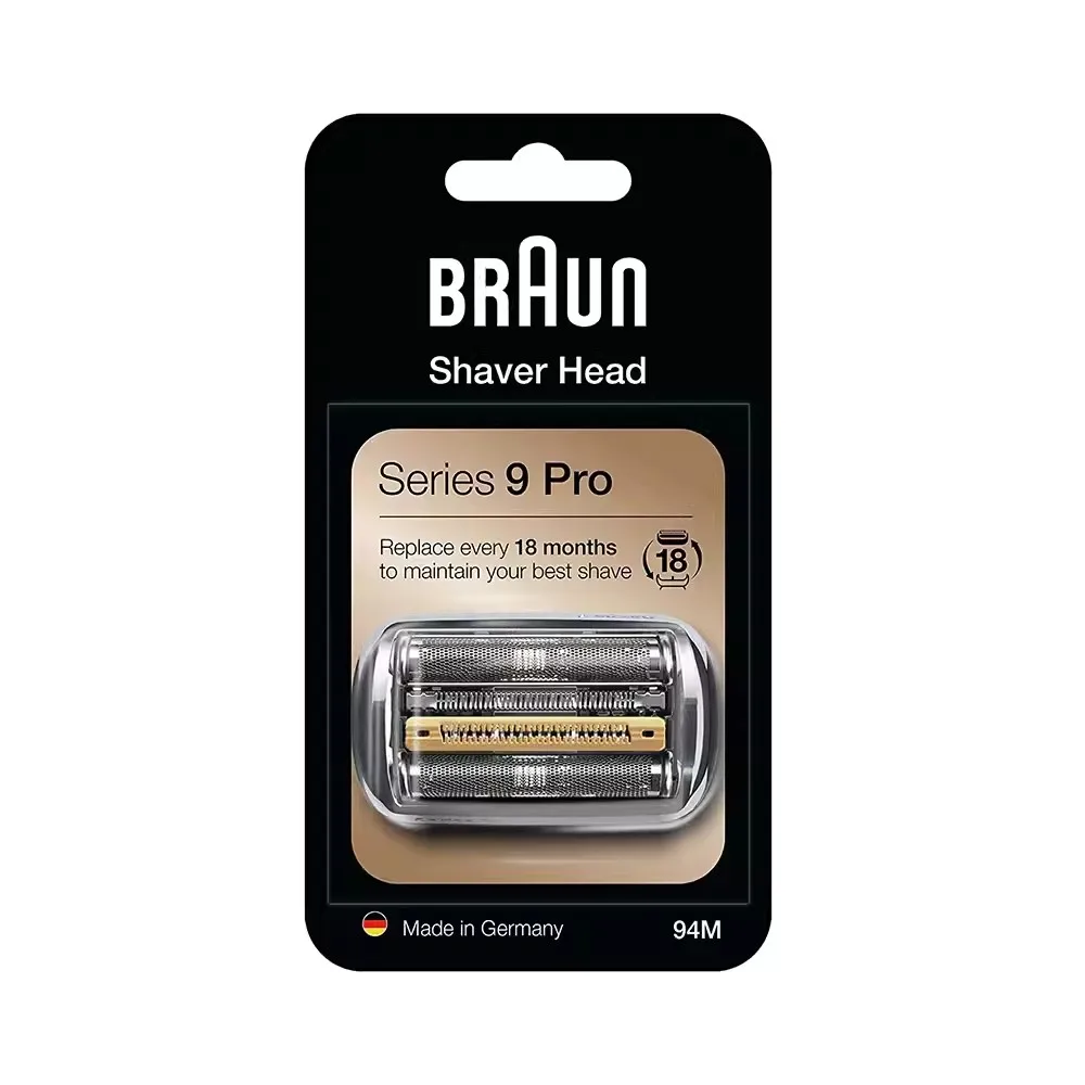 Бритвенная головка Braun Series 9 Pro, совместимая с моделями Braun Series 9 4 + 1 режущие элементы 58, ультратонкая фольга Braun 94M