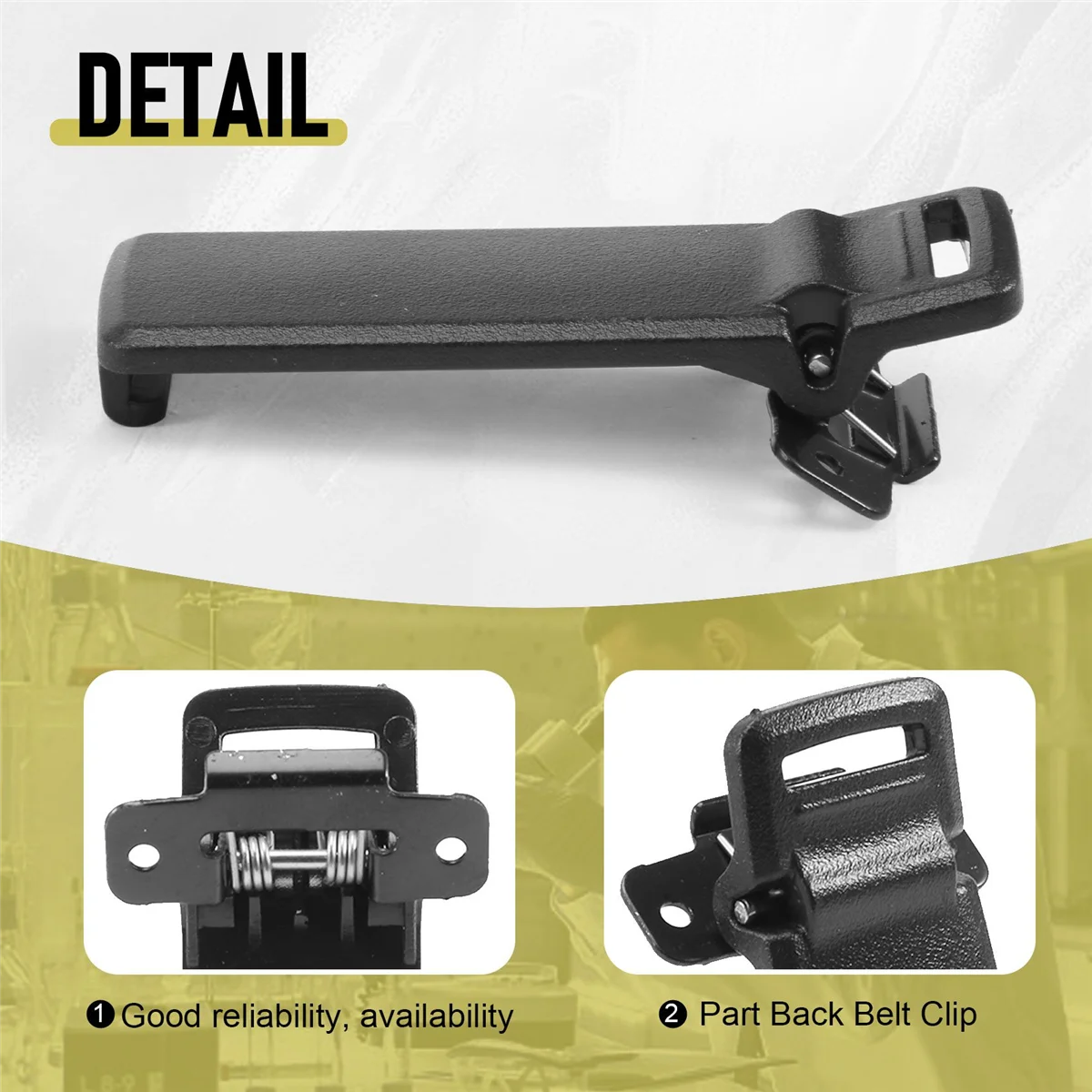 T88C 2 шт. запасная часть рации, зажим для задней ремня для двусторонней радиосвязи UV5R Для домофона UV5R/5RA/5R + / 5RB / 5RC