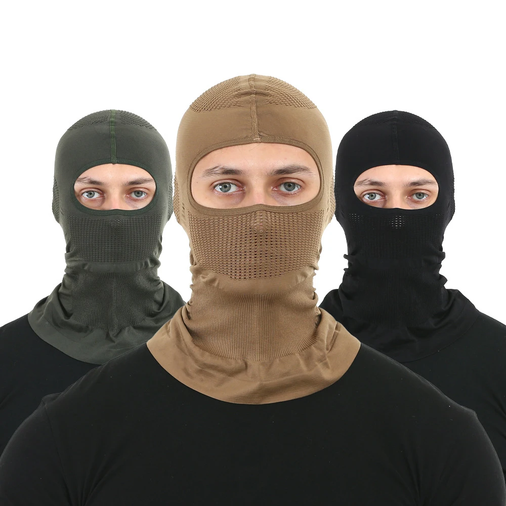 Breathable Balaclava Hat High Elasticity Motorcycle Full Face Mask Bicycle Ski Motorcycle Helmet Inner Cap Scarf Headgear