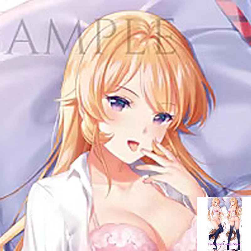 

Dakimakura Anime Nakiri Erina Pink Panties Double Sided Print Life-size Body Pillow Cover Decoration