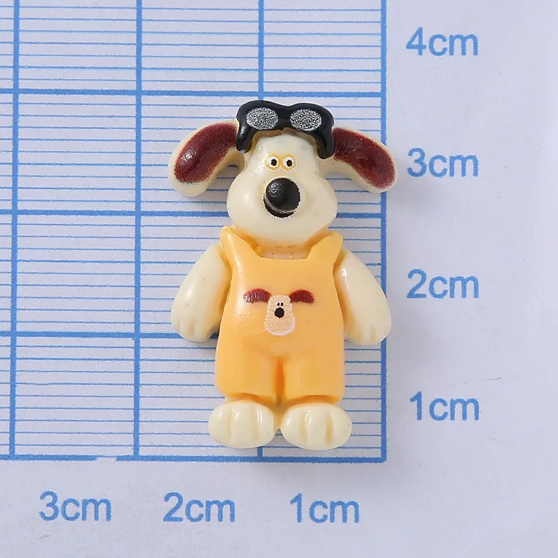 5 個漫画かわいい子犬樹脂ジュエリーアクセサリークリーム接着剤自家製 DIY 携帯電話ケース水カップ収納ボックス売春