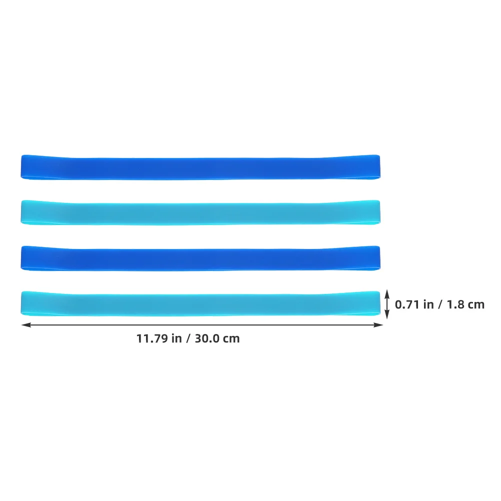 4Pcs Silicone Bands Flexible Reusable Straps for Wind-Resistant Beach Towel Fixing Multi-Function Elastic Bands for Travel and