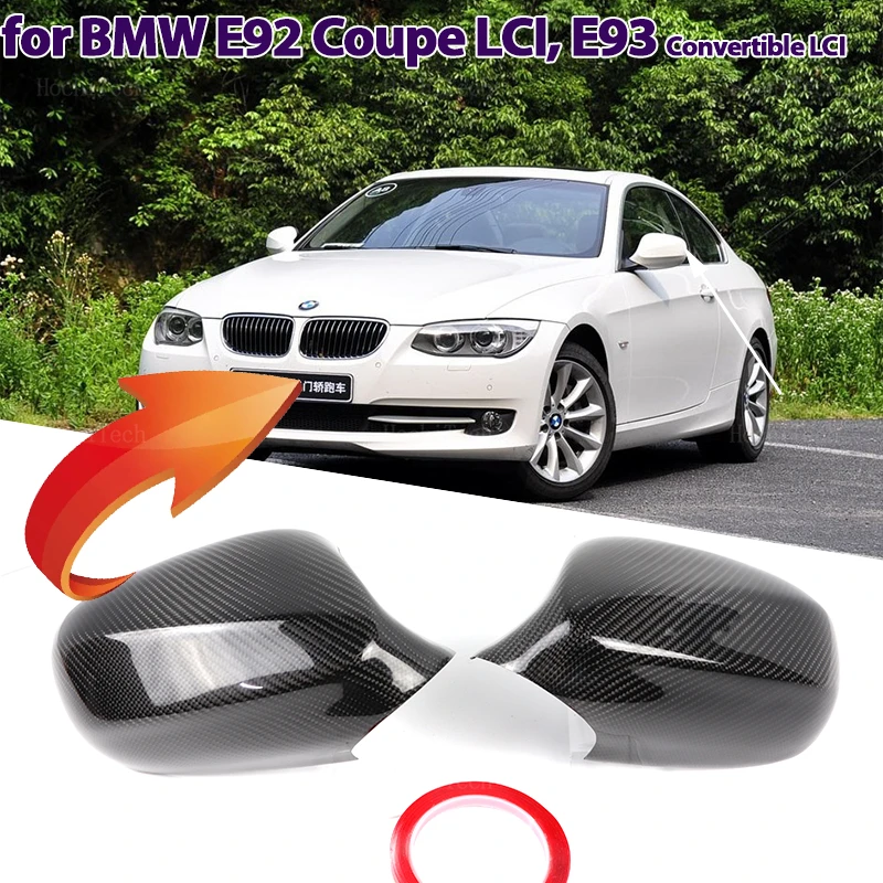 

Real Carbon Fiber Car Side Door Side Mirror Cover Cap styling For BMW 3 Series E92 coupe LCI 2010-2013 E93 Convertible LCi 09-13