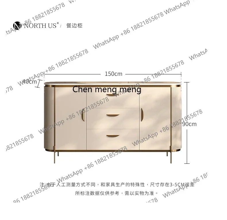 Italian entrance cabinet modern simple marble sideboard living room entrance partition decoration R