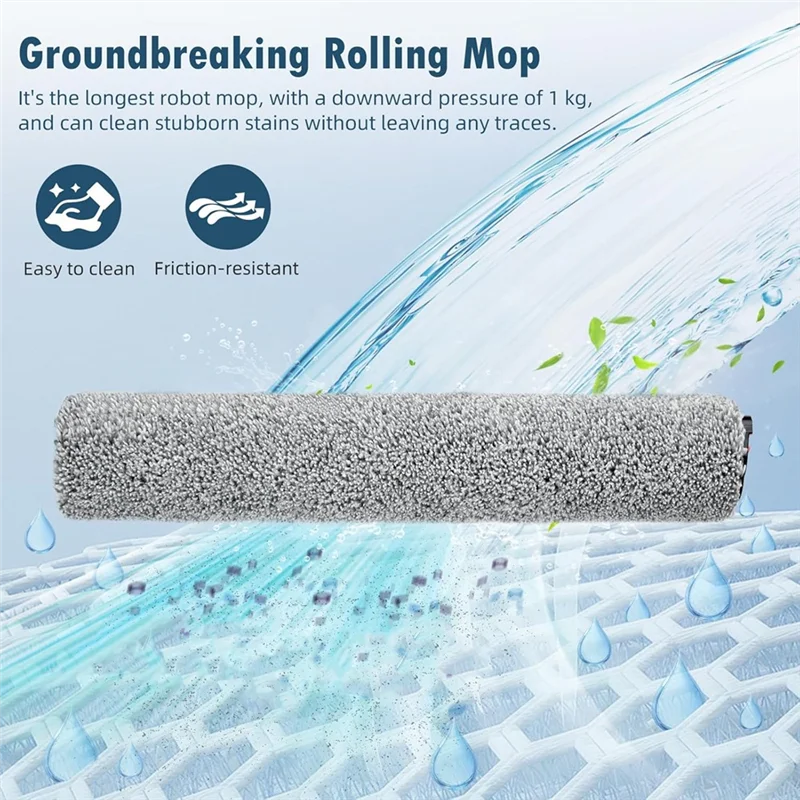 WHYY-18PCS For Eufy Omni S1 Pro/Omni S1 Vacuum Cleaner Replacement Parts Vacuum Brush Hepa Filter Mop Cloth Dust Bag