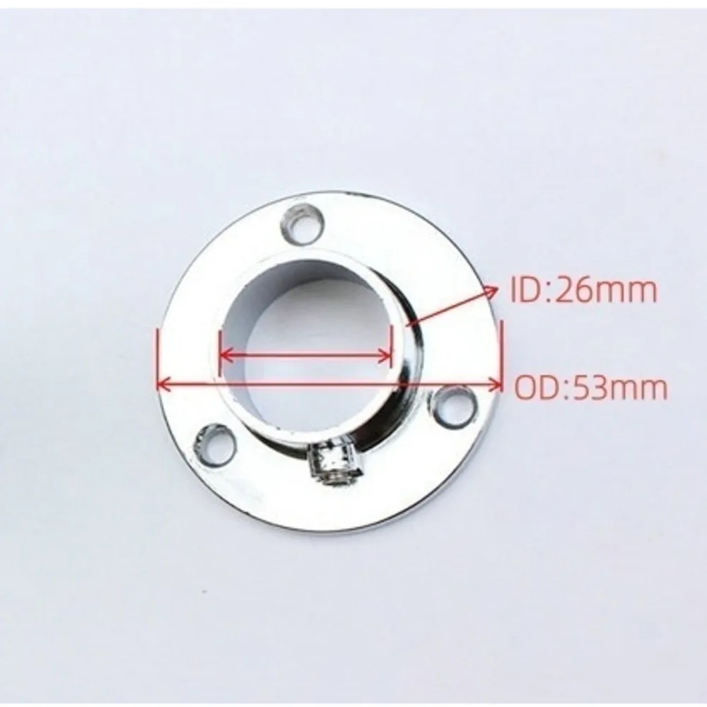 

6 шт. прочных круглых кронштейнов для труб, опор для штанг, совместимых с штангами для гардероба и карнизами диаметром 25 мм