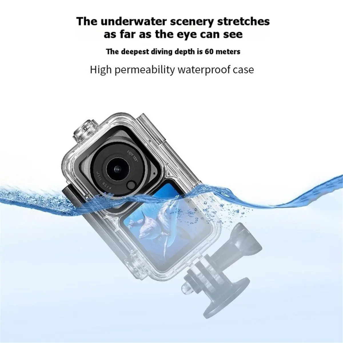 11·11COUPON 60M Deep Diving Waterproof Case for Action 6 Housing Diving Shell Action Camera Accessories