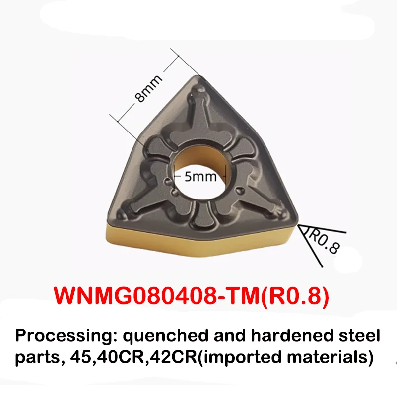 10 قطعة باستخدام الحاسب الآلي إدراج الدائرة الخارجية على شكل الخوخ تحول الرأس WNMG 080404   08 TM MA PM MQ إدراجات كربيد الفولاذ المقاوم للصدأ