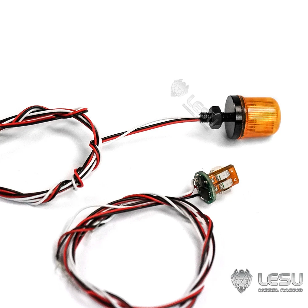LESU Rotating Telltale Lamps Warning Light C For 1/14 RC DIY TAMIYAYA Tractor Truck Cab Roof Universal Model TH14148-SMT10