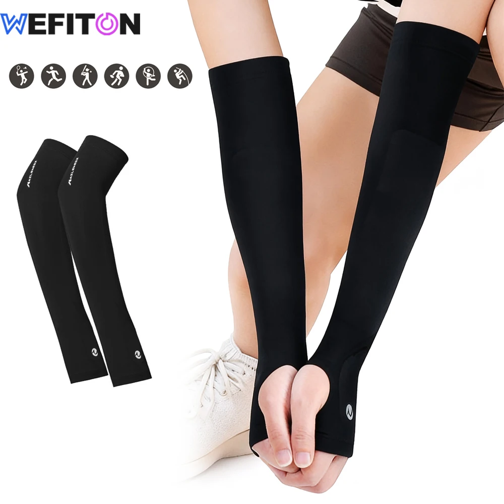

Volleyball Arm Sleeves for Sports - Volleyballs Wrist Guard Protection Pads& Thumbhole,Sports Arms Sleeves for Women,Men & Youth