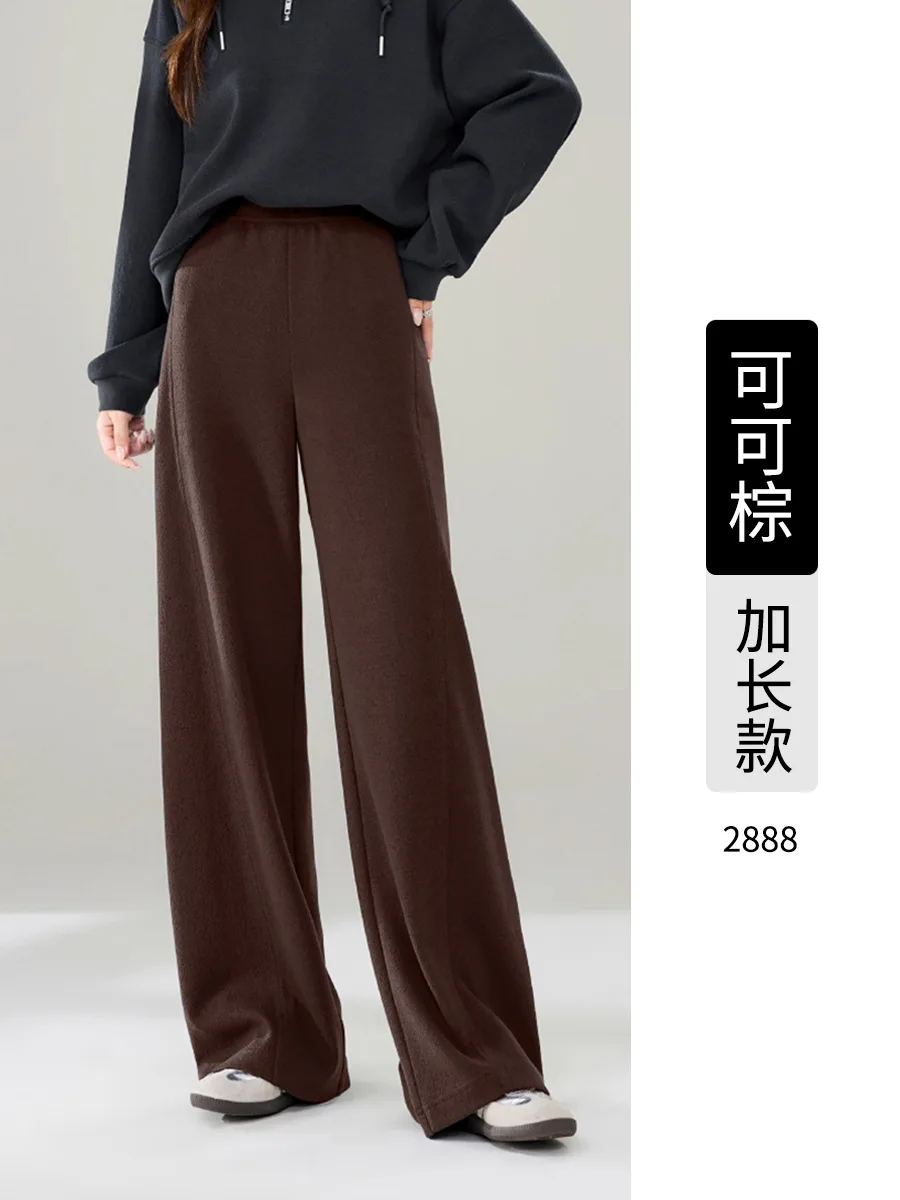 

Wide Leg Pants Baggy Womens Summer Bamboo-Cotton Fairycore Split Lightweight Adjustable Versatile Softshell Chic Trousers Simple