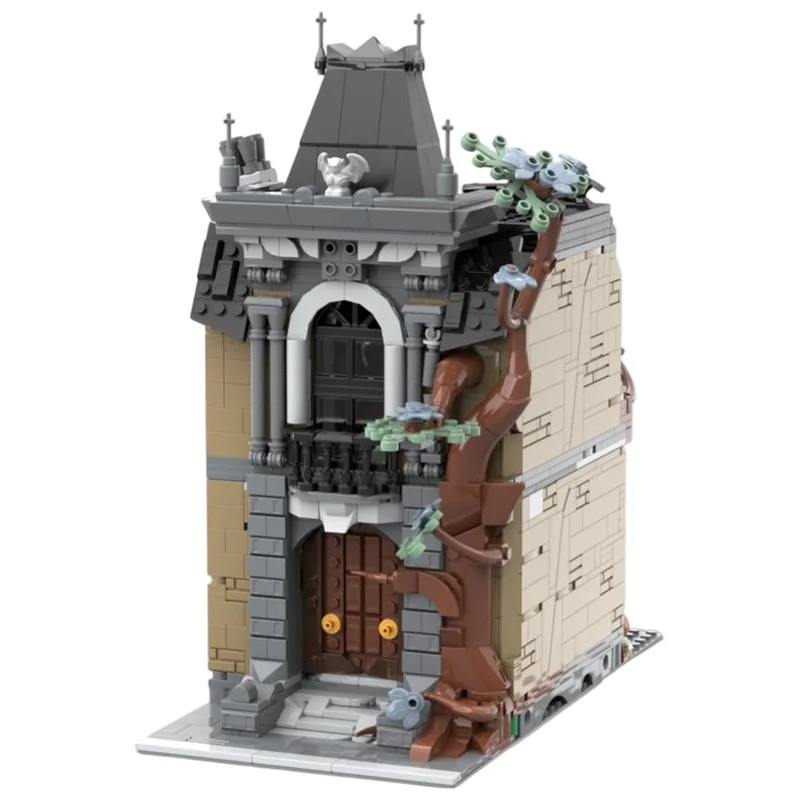 Modular Town Mansion MOC Bricks European Architecture Removable Floors Model DIY Building Brick Kit Desktop Scene Ornament