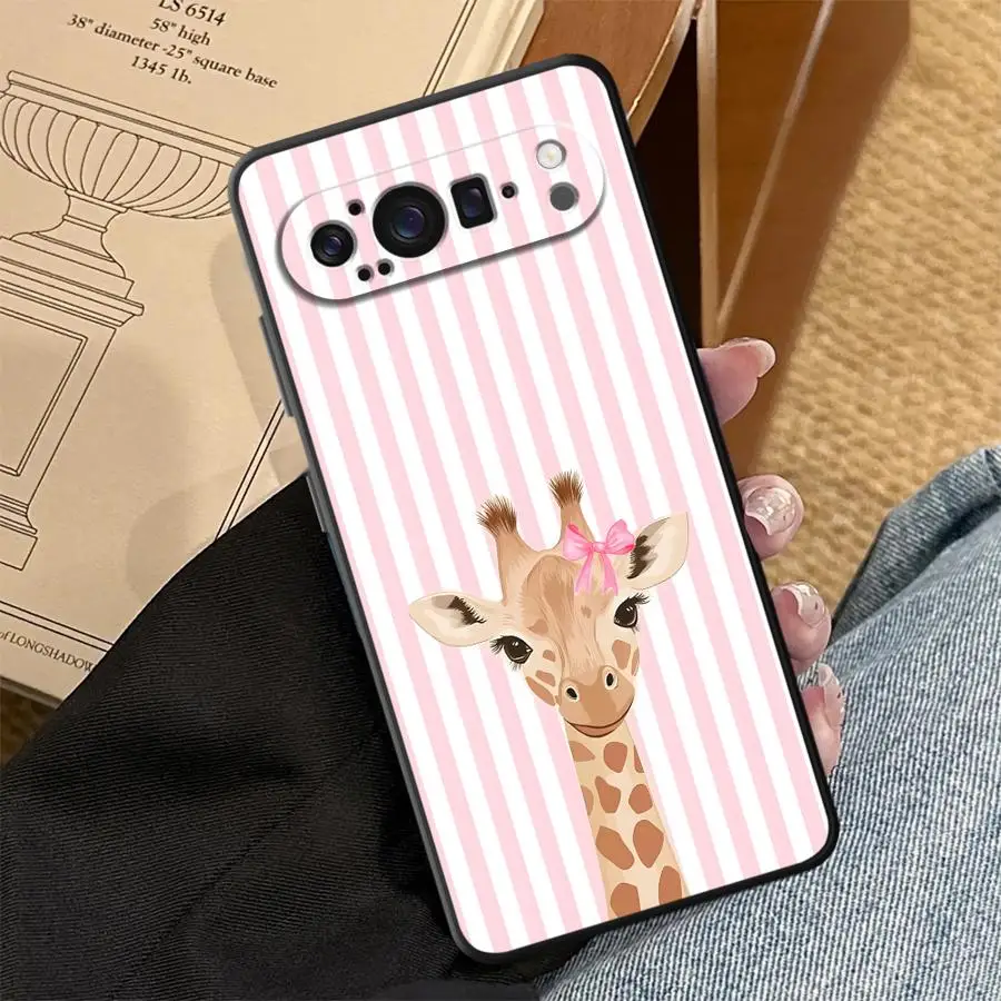 Cartoon Giraffe Funda Phone Cover Case for Google Pixel 10A 6 7 8 Pro 10 9 Pro XL 7a 6a 9a 8a view 5