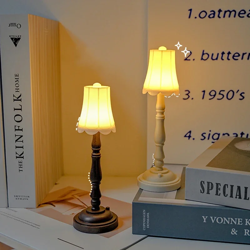 الرجعية نمط المحيطة ضوء غرفة نوم طاولة صغيرة مصباح لينة ضوء مصابيح السرير الهدايا الإبداعية سطح المكتب الحلي الزخرفية 1 قطعة