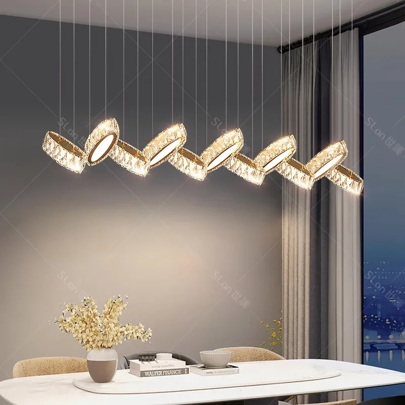 

Modern home decoration crystal chandelier, stair Pendant lamp, living room Pendant lights, interior lighting