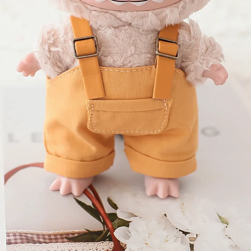 Suitable for the first and second generation labubu baby clothes, fisherman hats, overalls and other clothes