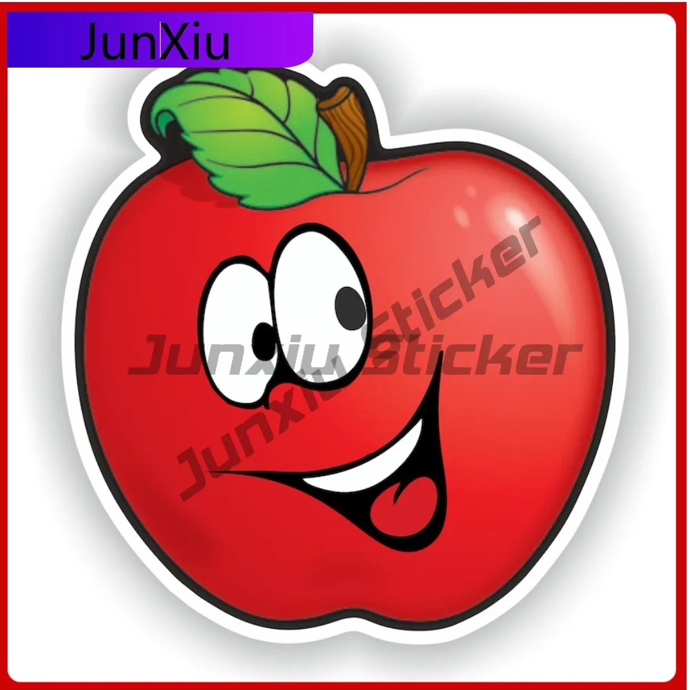 

Apple Fruit Vinyl Graphic Stickers Helmet Motorcycle Decorative Decals Suv Outdoor Camping Car Sticker Waterproof Bike Accessori
