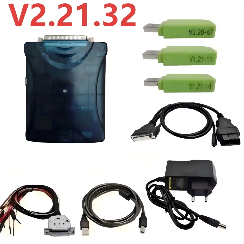Latest SM2 PRO J2534 VCI V2.21.32 Transparent Case Auto ECU Programmer PCM Flash Car Diagnostic Tool Read Wri