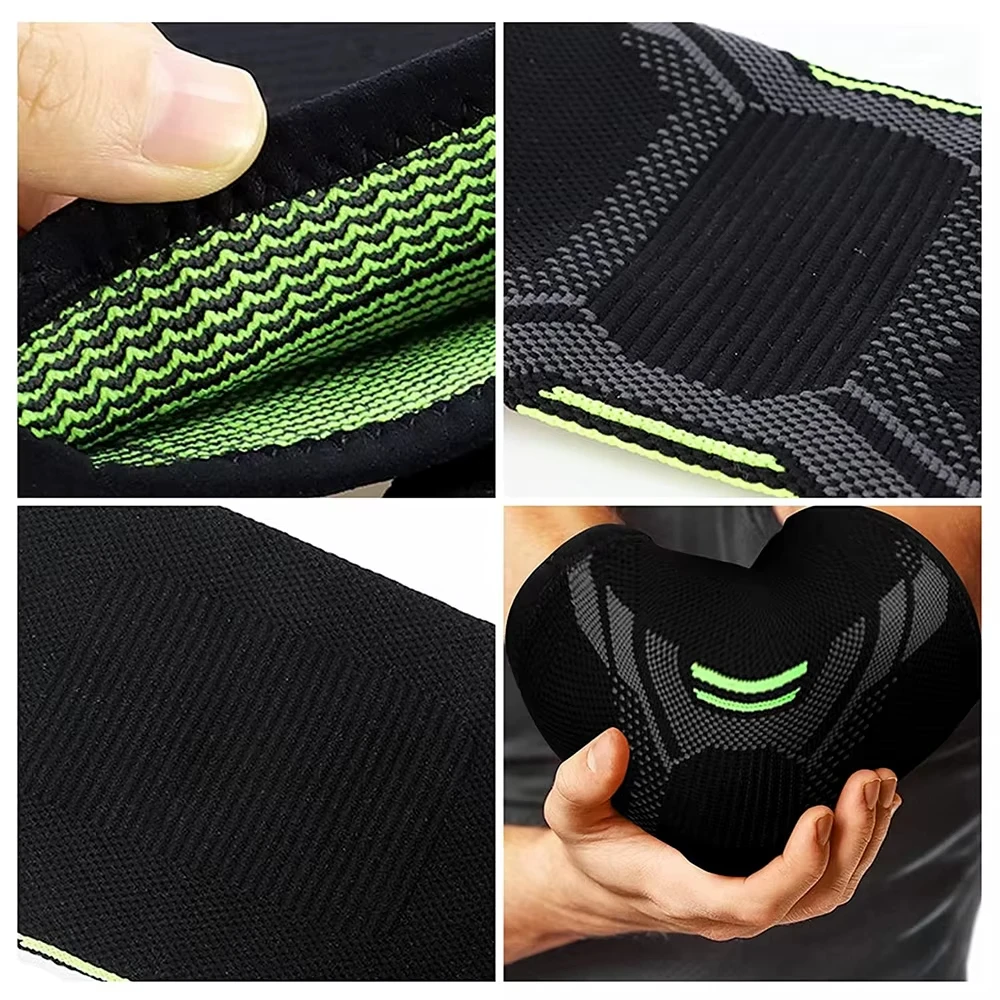Elbow Support Elastic Gym Sport Elbow Protective Pad Absorb Sweat Sport Basketball Volleyball Tennis Arm Sleeve Elbow Brace view 3
