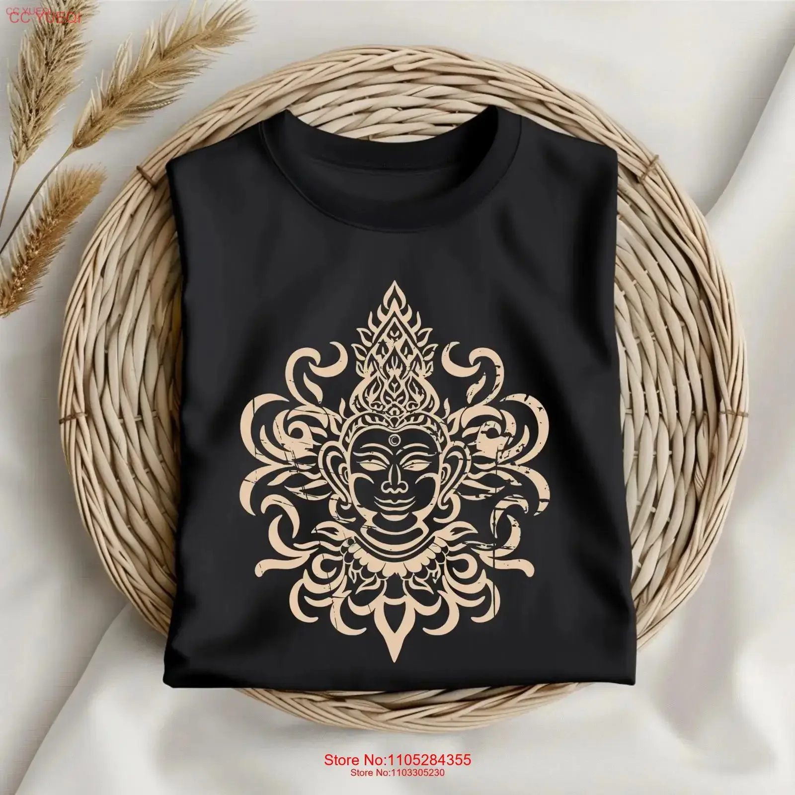 Buddha Yoga T Shirt For Her Buddhism Meditation Buddhist Namaste Cottagecore fashion Spiritual vintage Washed Comfortable