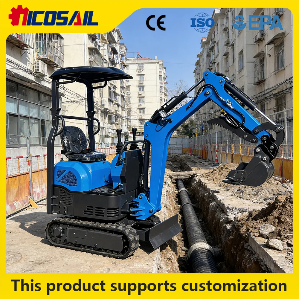 

0.6 ton small excavator with low noise for household garden farm excavation cleaning and maintenance
