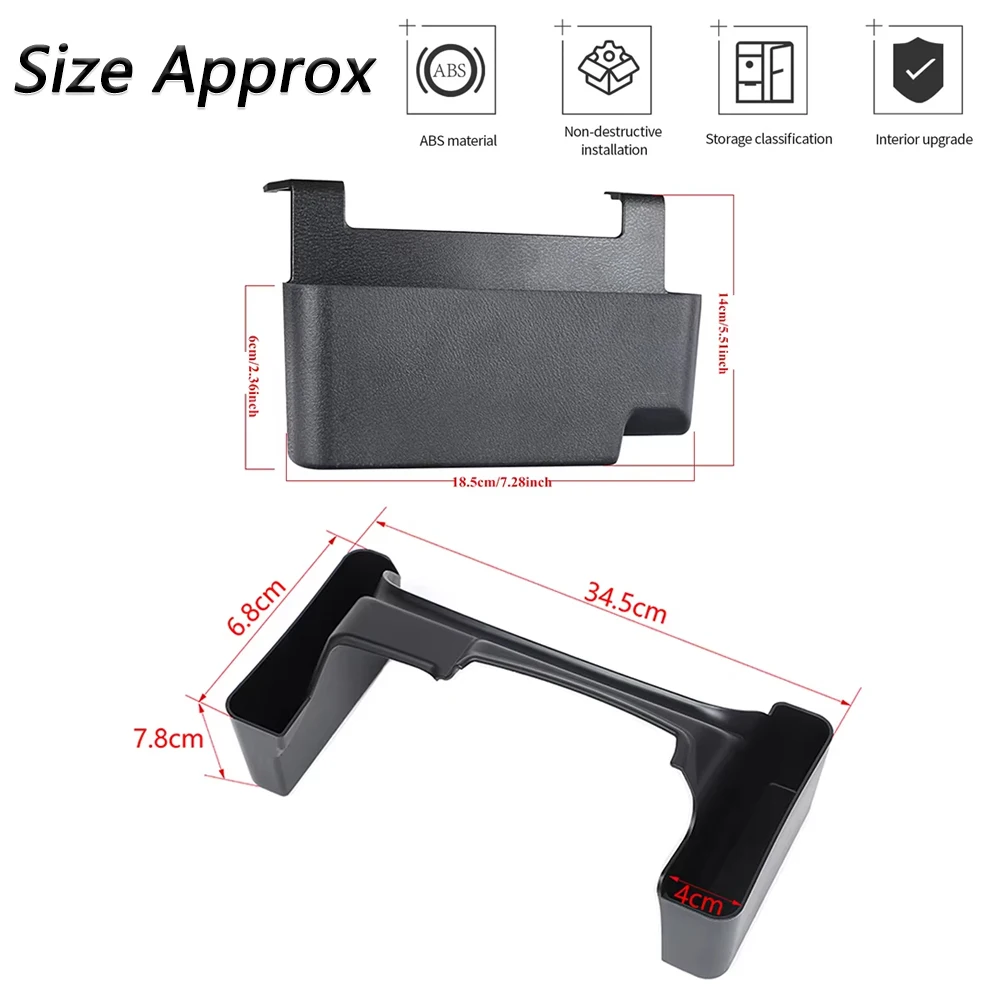 Armrest Side Storage Box Gear Shift Organizer for Jeep Wrangler JL 2018-2023 Storage Kit Interior Accessories Stowing Tidying