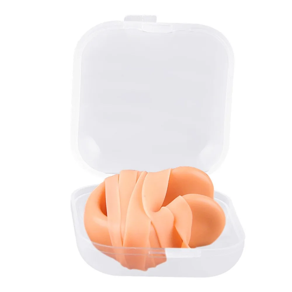 Durable With String Swimming Nose Clip Latex Strapped Silicone Rope Nose Clip Soft Waterproof Swimming Nose Plugs Adults and