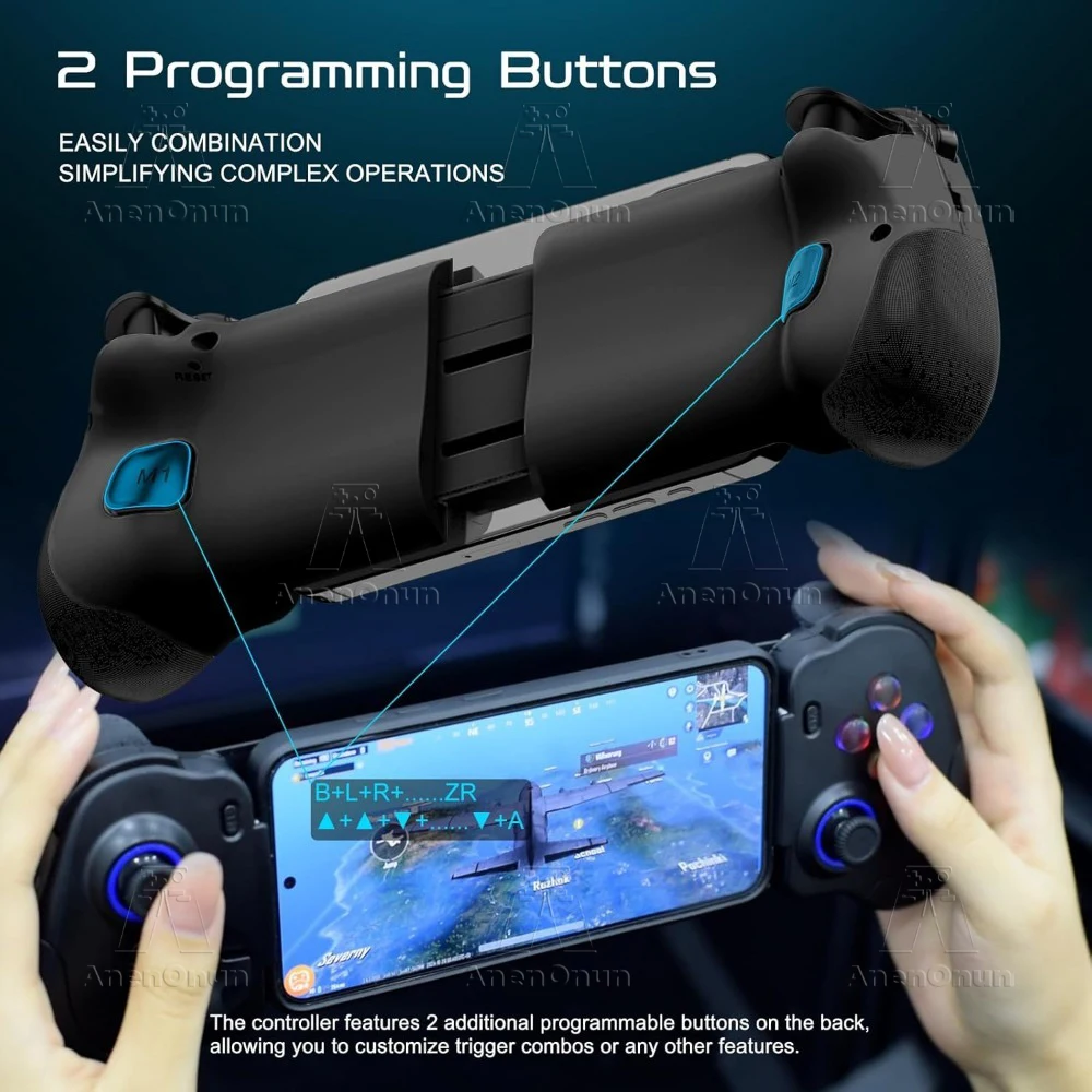 Mobile Gaming Controller Handy Wireless Gamepad Android/iOS Hall Effekt Joystick Dual Vibration Motoren Joypad Zubehör